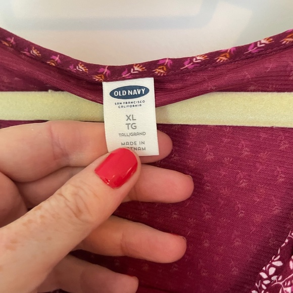 Old Navy Boho Long Sleeve Dress XL Tall - Picture 2 of 10